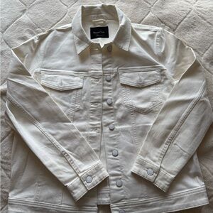 MASSIMO DUTTI White Denim Jacket